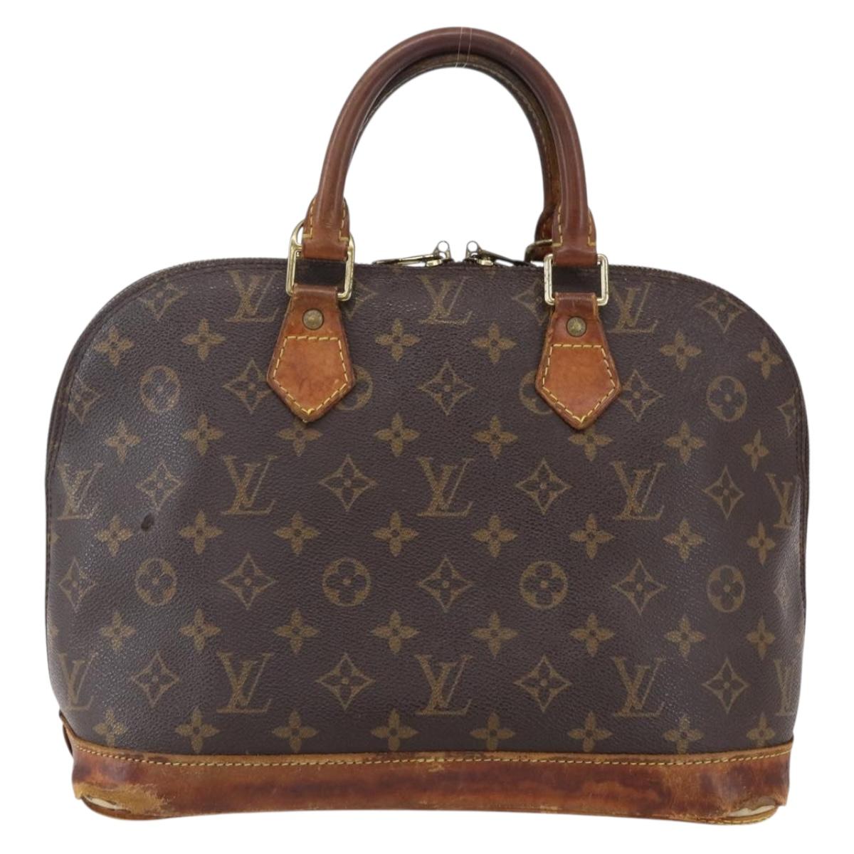 LOUIS VUITTON Monogram Alma Hand Bag M51130 LV Auth 154002