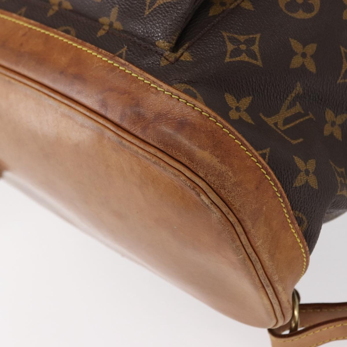LOUIS VUITTON Monogram Montsouris GM Backpack M51135 LV Auth 154003