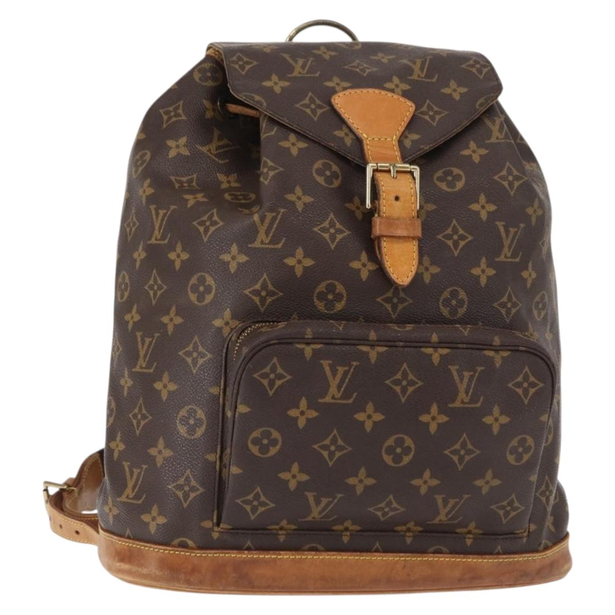 LOUIS VUITTON Monogram Montsouris GM Backpack M51135 LV Auth 154003