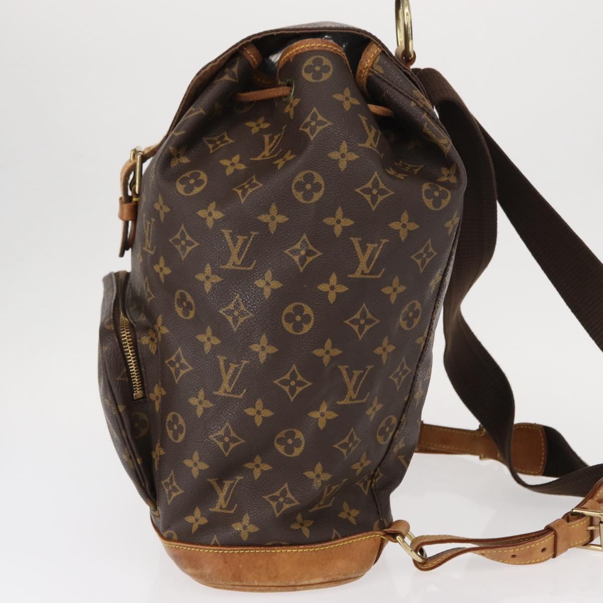 LOUIS VUITTON Monogram Montsouris GM Backpack M51135 LV Auth 154003