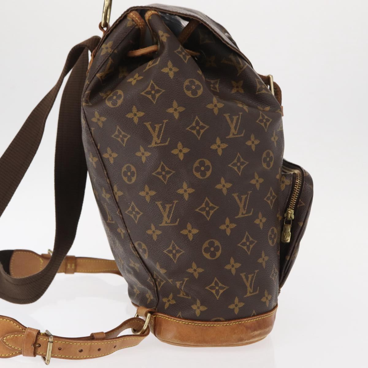 LOUIS VUITTON Monogram Montsouris GM Backpack M51135 LV Auth 154003