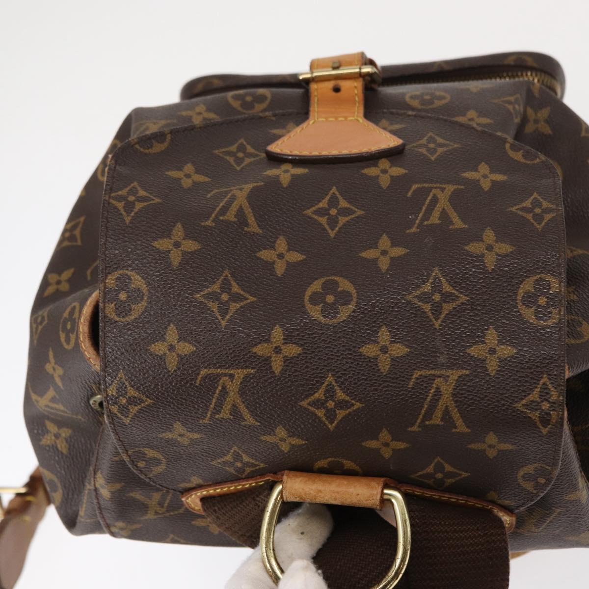 LOUIS VUITTON Monogram Montsouris GM Backpack M51135 LV Auth 154003