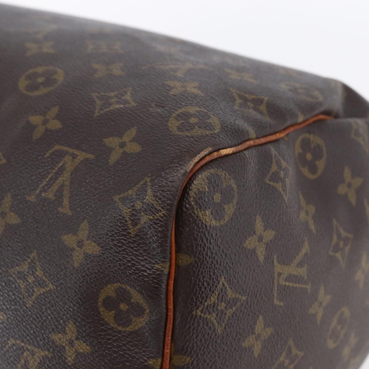 LOUIS VUITTON Monogram Speedy 35 Hand Bag M41524 LV Auth 154007