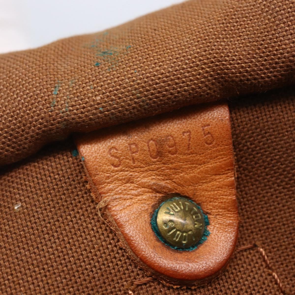 LOUIS VUITTON Monogram Speedy 35 Hand Bag M41524 LV Auth 154007