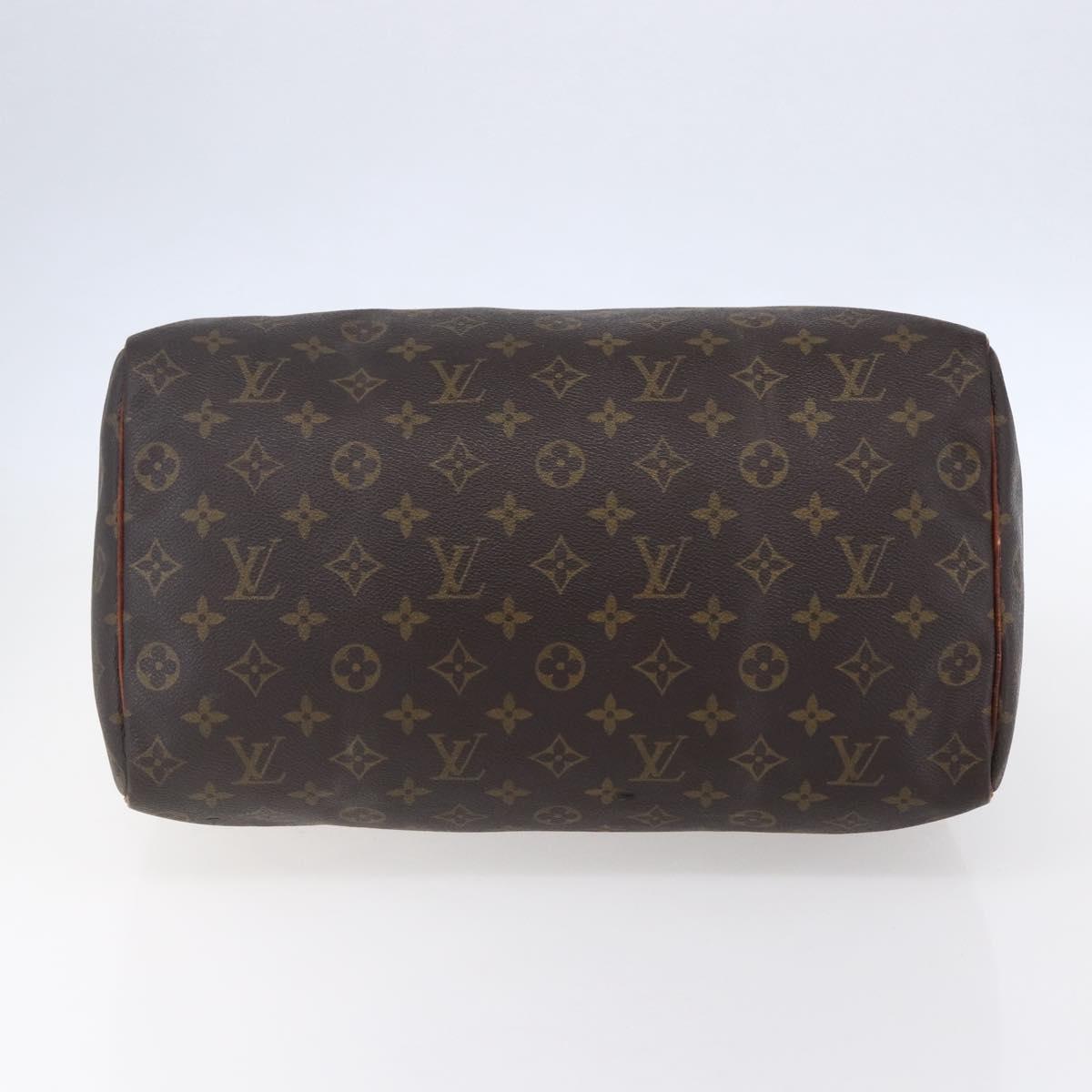 LOUIS VUITTON Monogram Speedy 35 Hand Bag M41524 LV Auth 154007