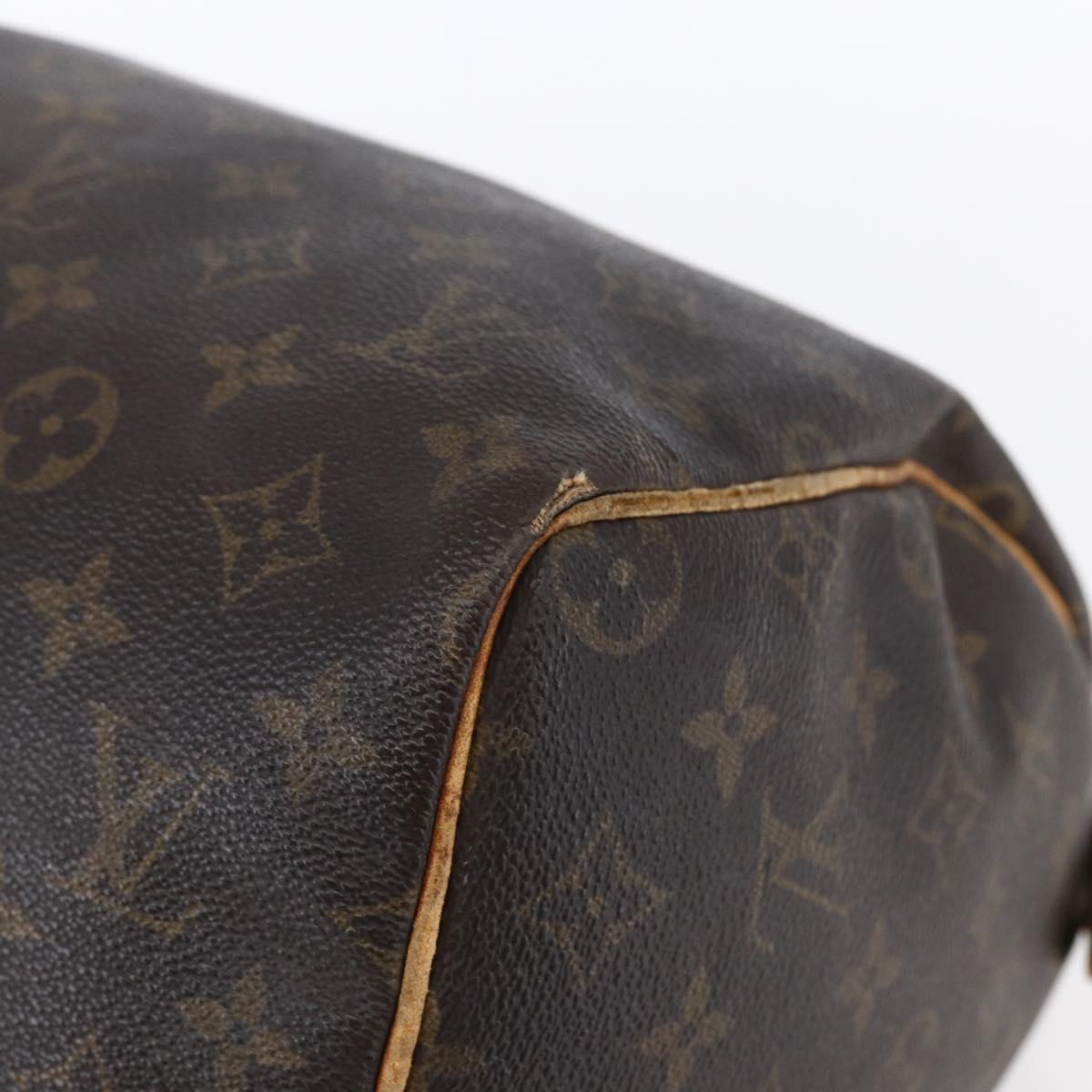 LOUIS VUITTON Monogram Speedy 30 Hand Bag M41526 LV Auth 154008