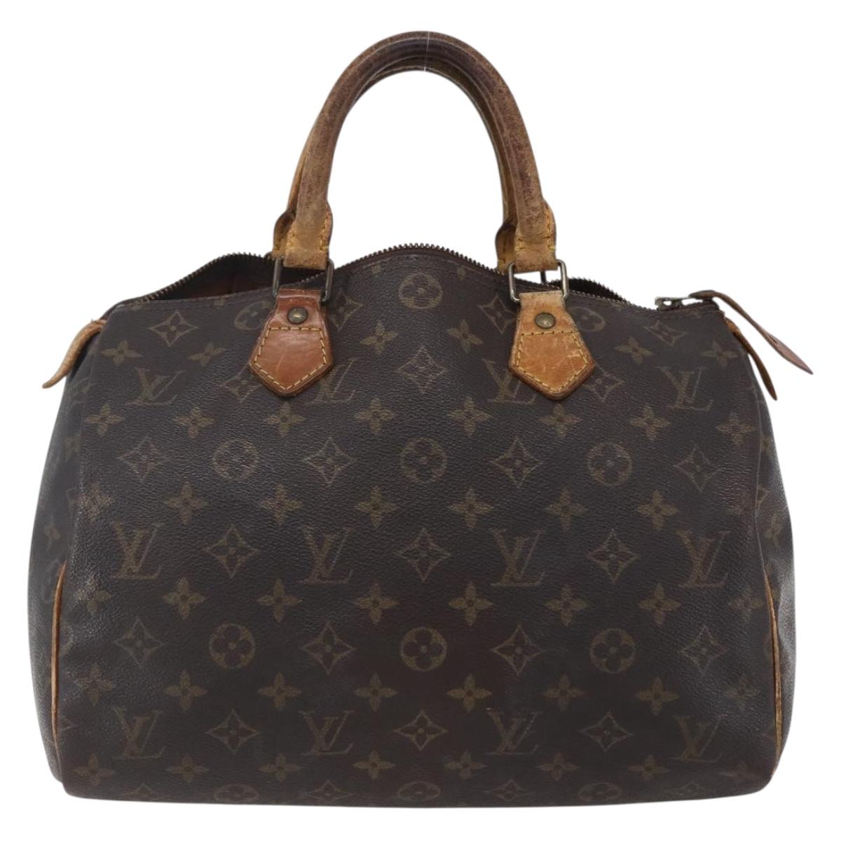 LOUIS VUITTON Monogram Speedy 30 Hand Bag M41526 LV Auth 154008