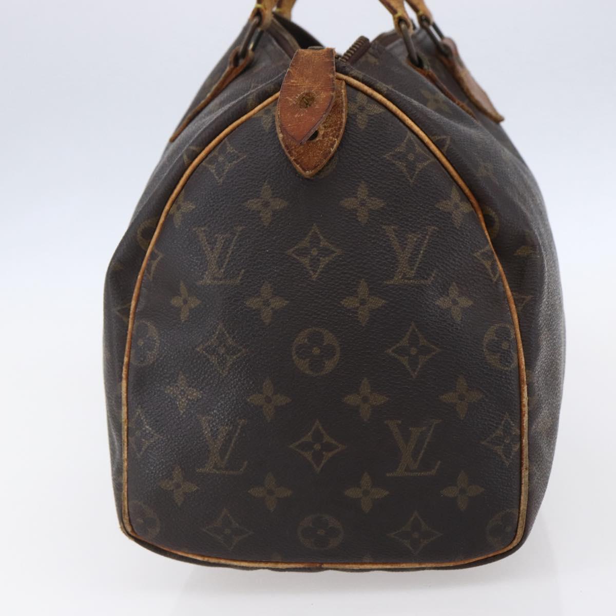 LOUIS VUITTON Monogram Speedy 30 Hand Bag M41526 LV Auth 154008