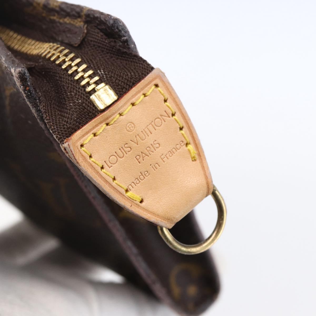 LOUIS VUITTON Monogram Bucket GM Accessory Pouch LV Auth 154011