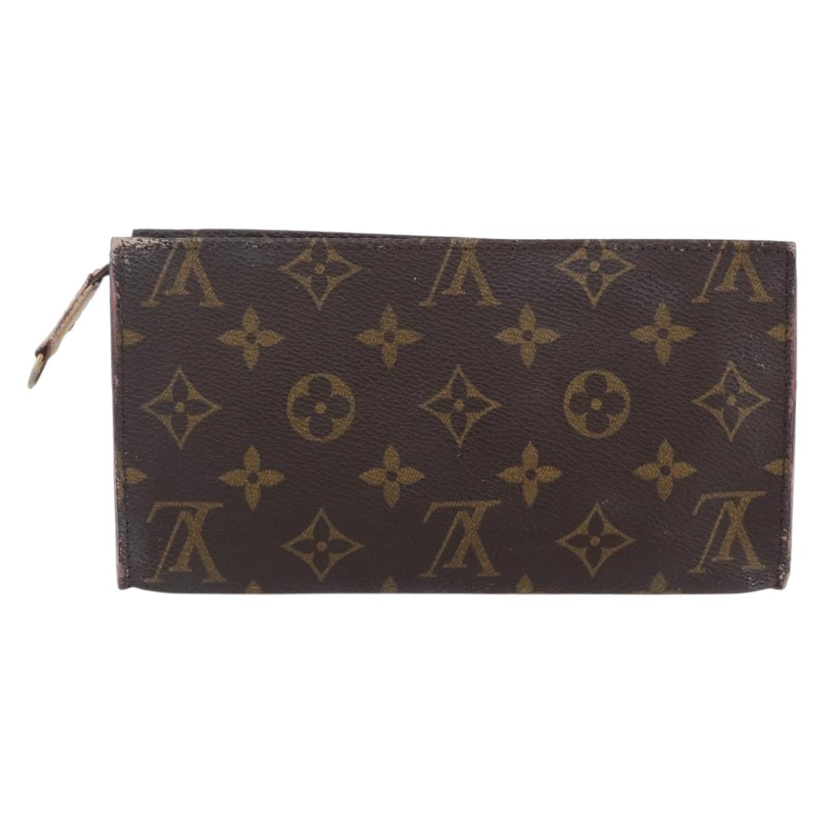LOUIS VUITTON Monogram Bucket GM Accessory Pouch LV Auth 154011