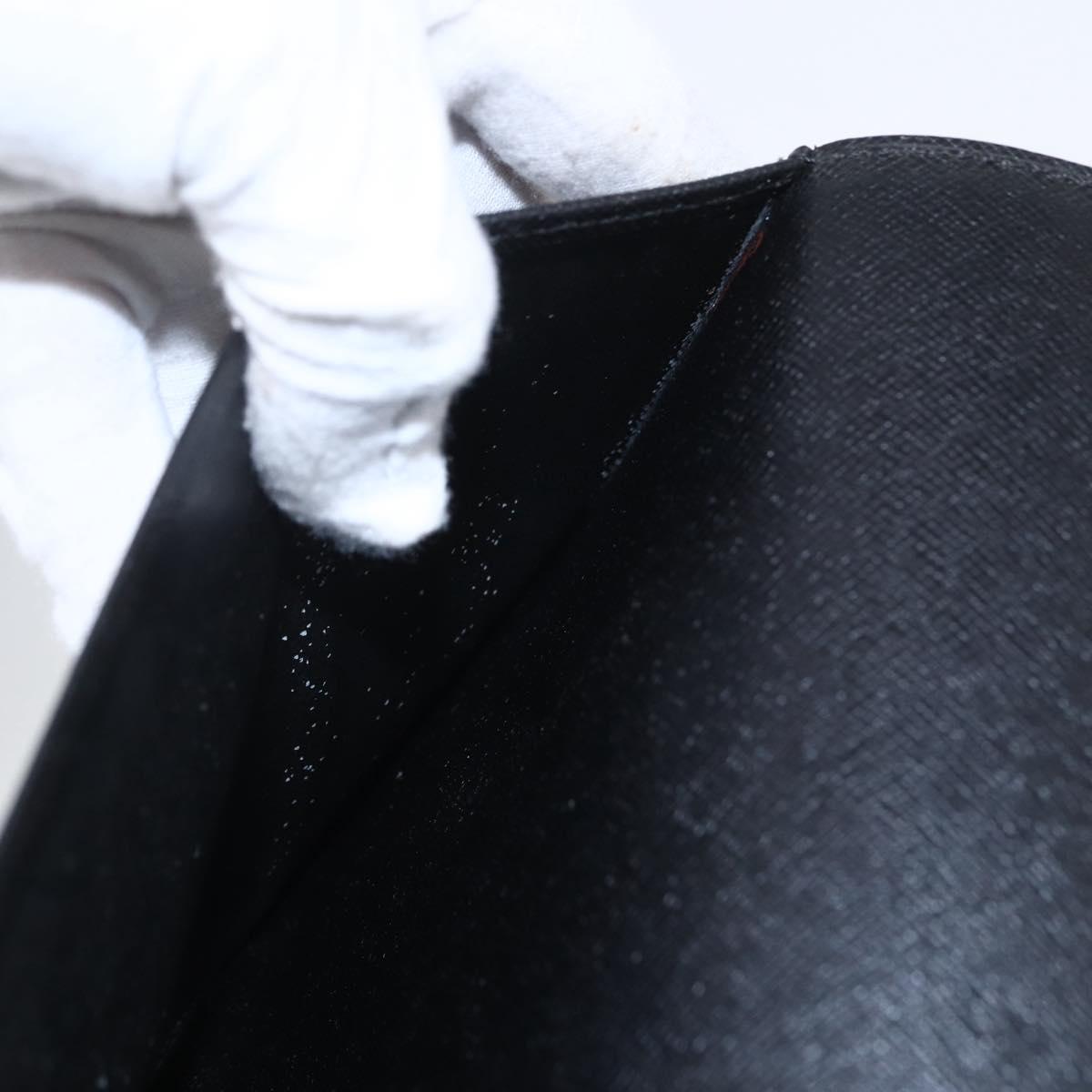 LOUIS VUITTON Epi Agenda GM Day Planner Cover Black R20212 LV Auth 154017