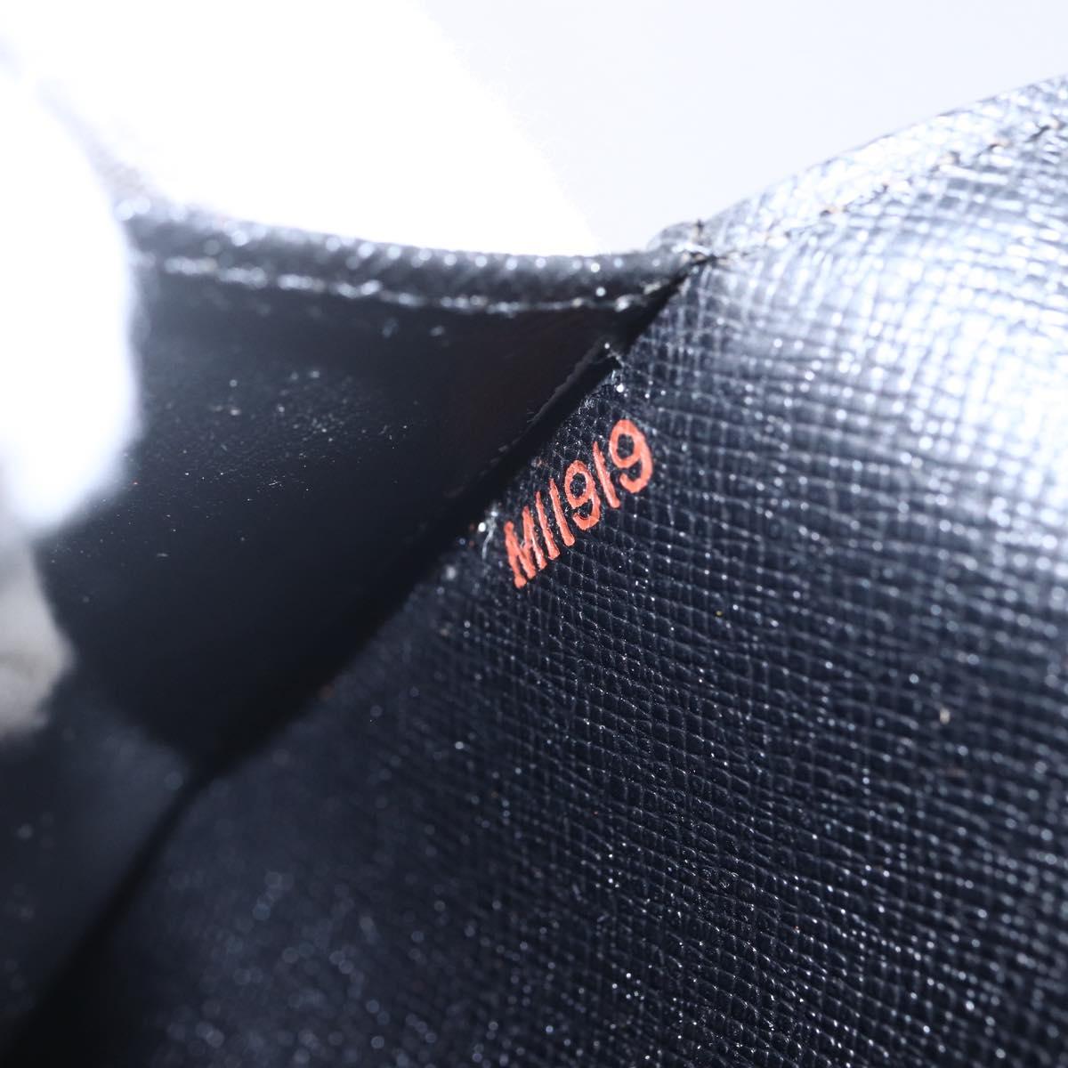 LOUIS VUITTON Epi Agenda GM Day Planner Cover Black R20212 LV Auth 154017