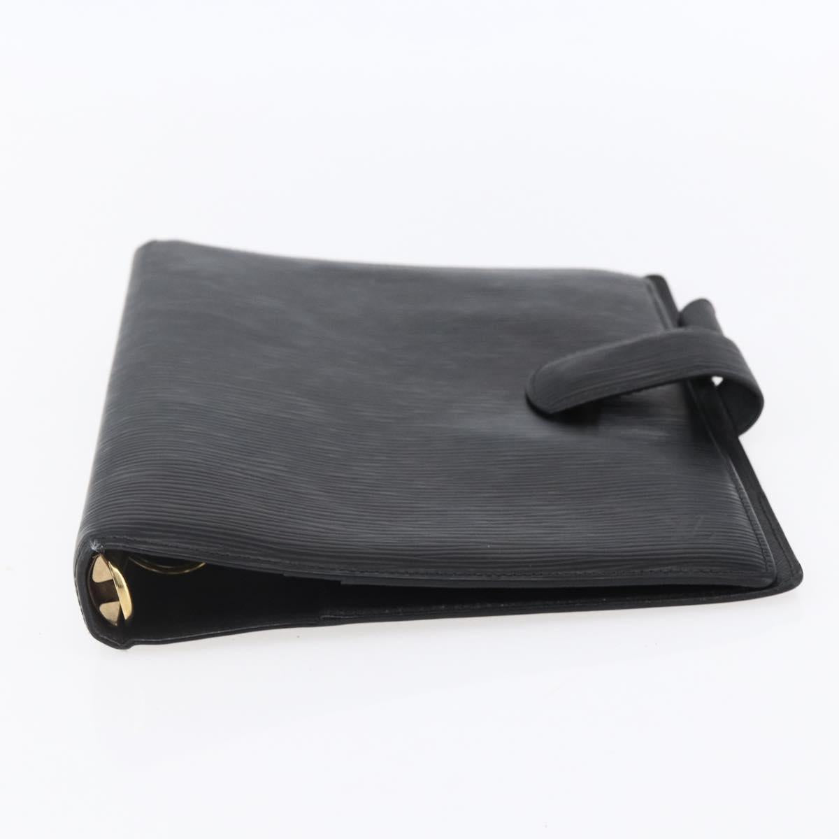LOUIS VUITTON Epi Agenda GM Day Planner Cover Black R20212 LV Auth 154017