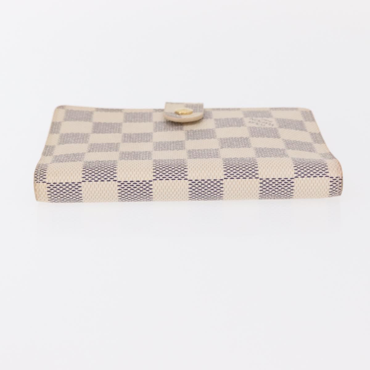 LOUIS VUITTON Damier Azur Agenda PM Day Planner Cover R20706 LV Auth 154021