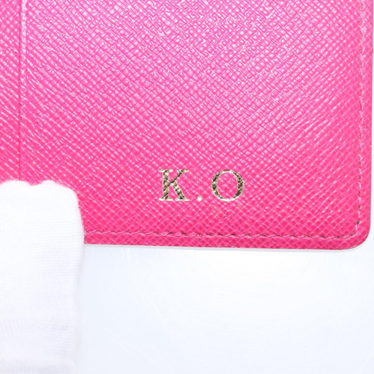 LOUIS VUITTON Multicolor Agenda PM Day Planner Cover Black R21076 LV Auth 154022