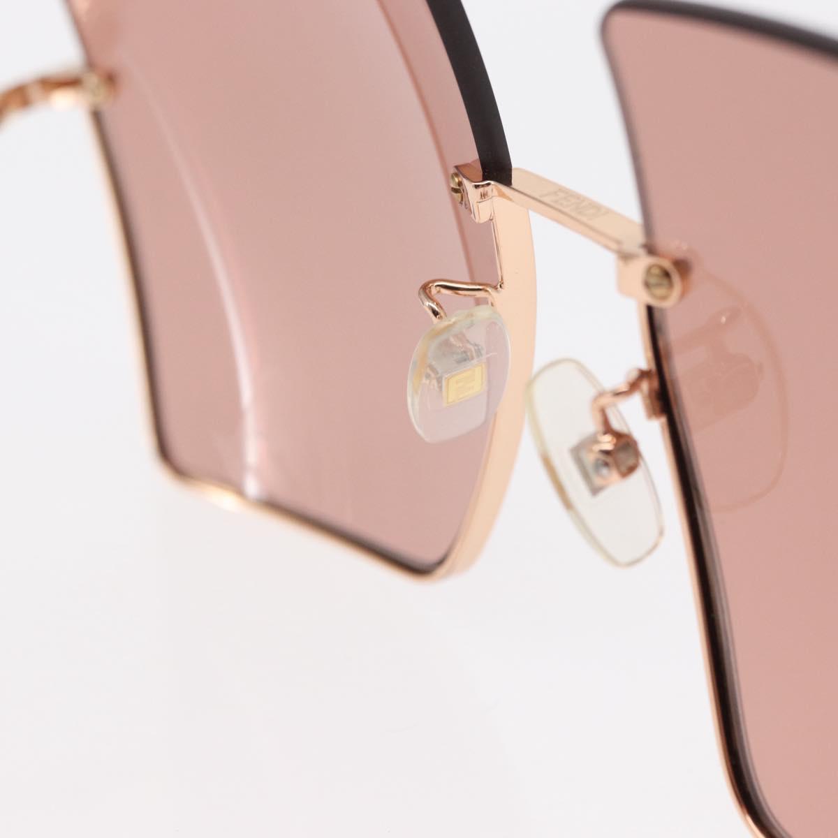 FENDI Sunglasses metal Gold Tone FF0401/S Auth 154026