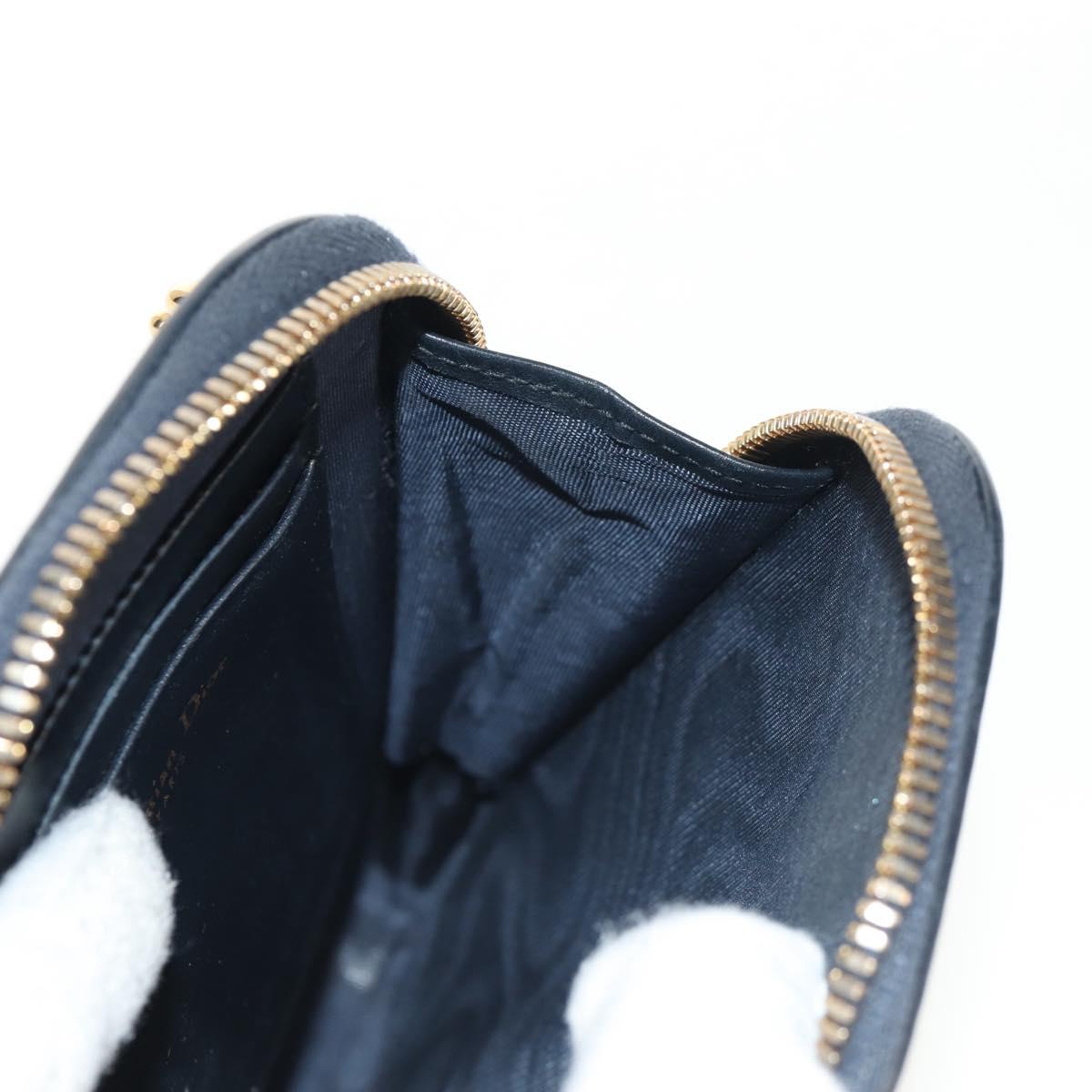 Christian Dior Trotter Canvas Phone Holder Chain Montaigne Bag Navy Auth 154027A