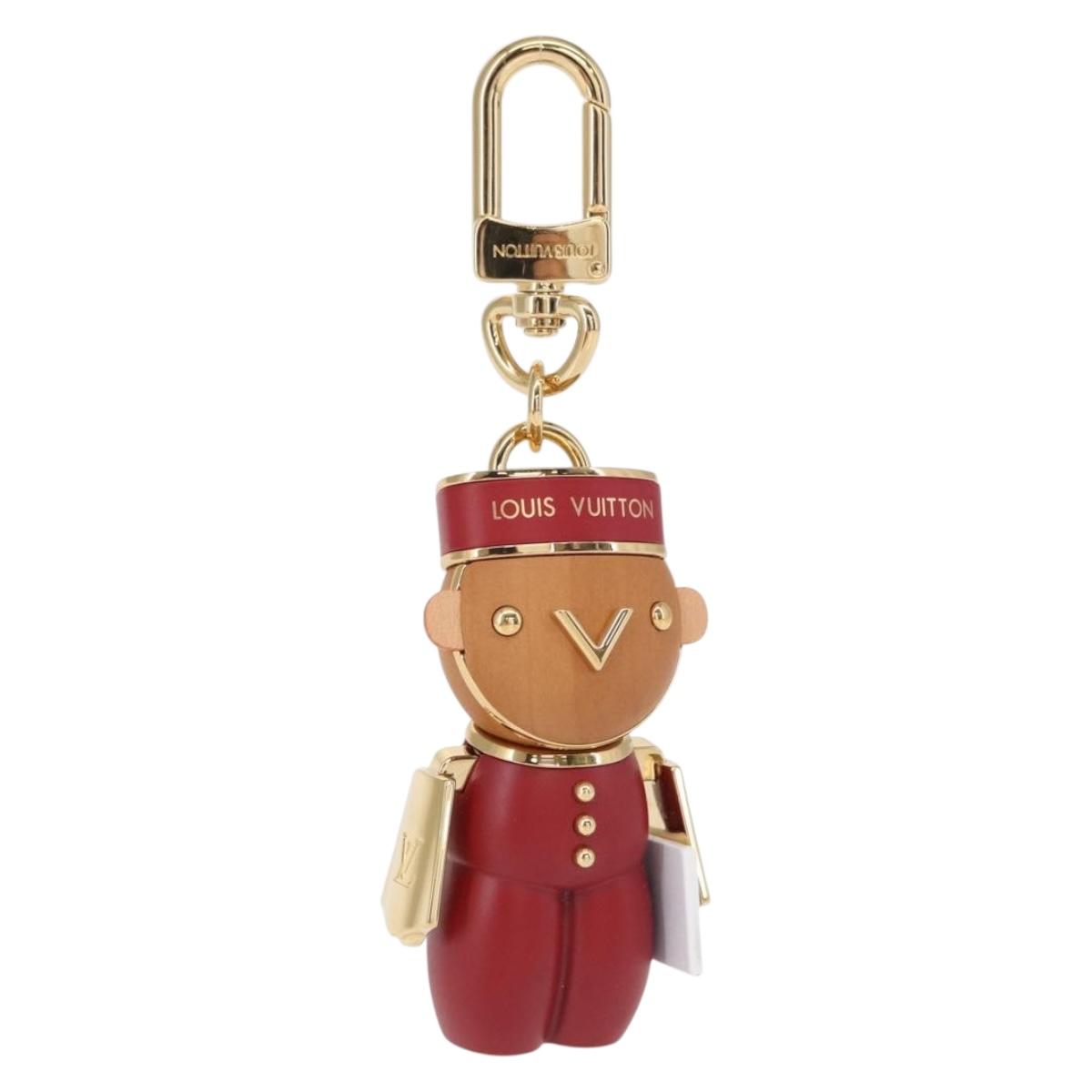 LOUIS VUITTON Monogram Vivienne Bijoux Sac Gaston Charm Red M00346 Auth 154031SM