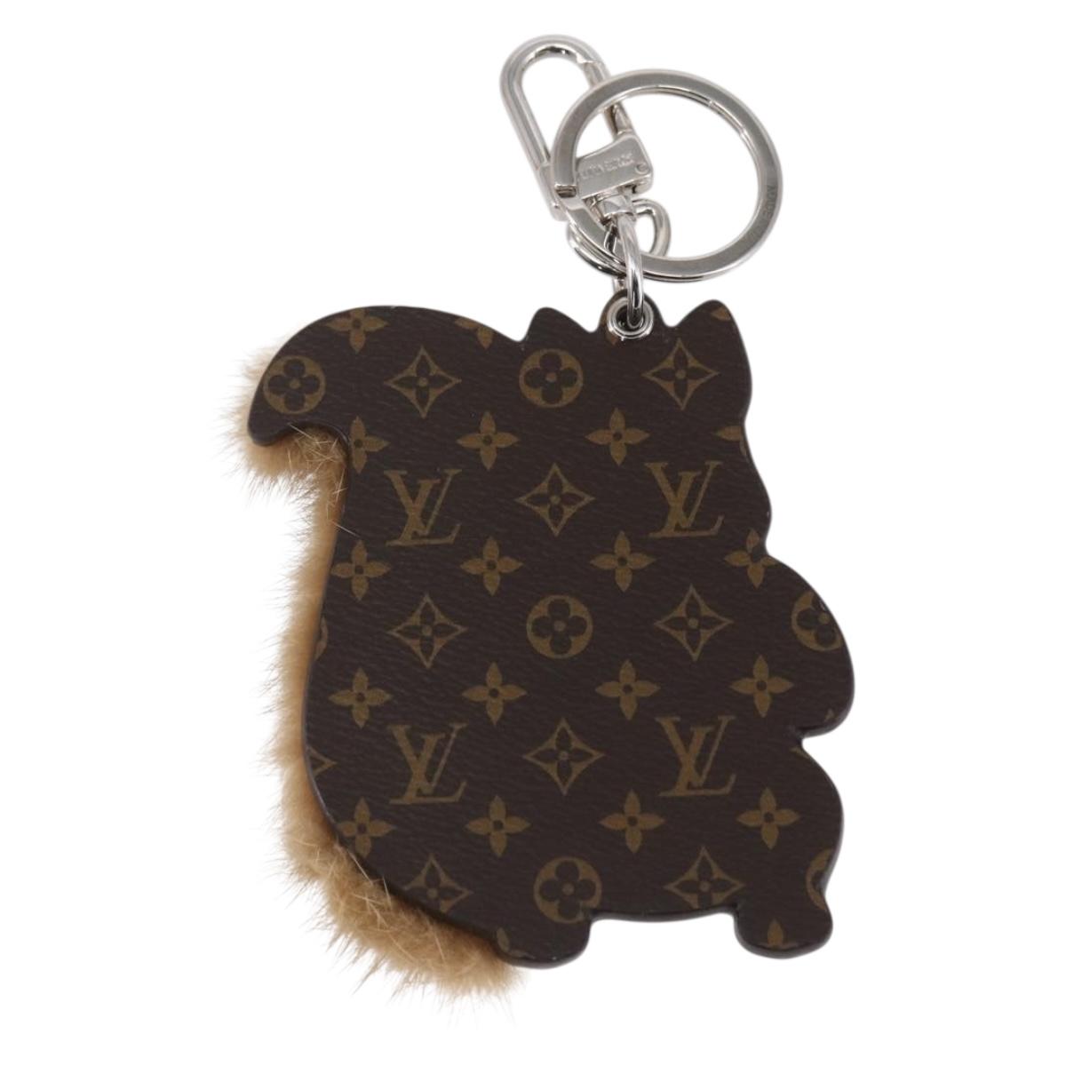 LOUIS VUITTON Monogram Porte Cles Squirrel Key Holder M00345 LV Auth 154032SAM