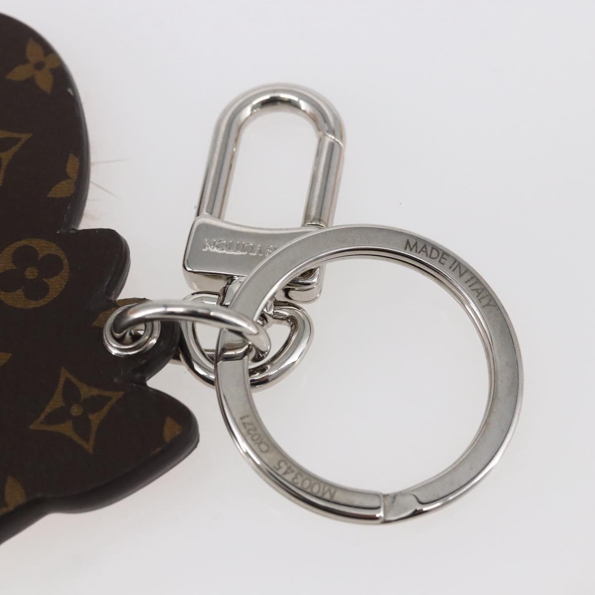 LOUIS VUITTON Monogram Porte Cles Squirrel Key Holder M00345 LV Auth 154032SAM
