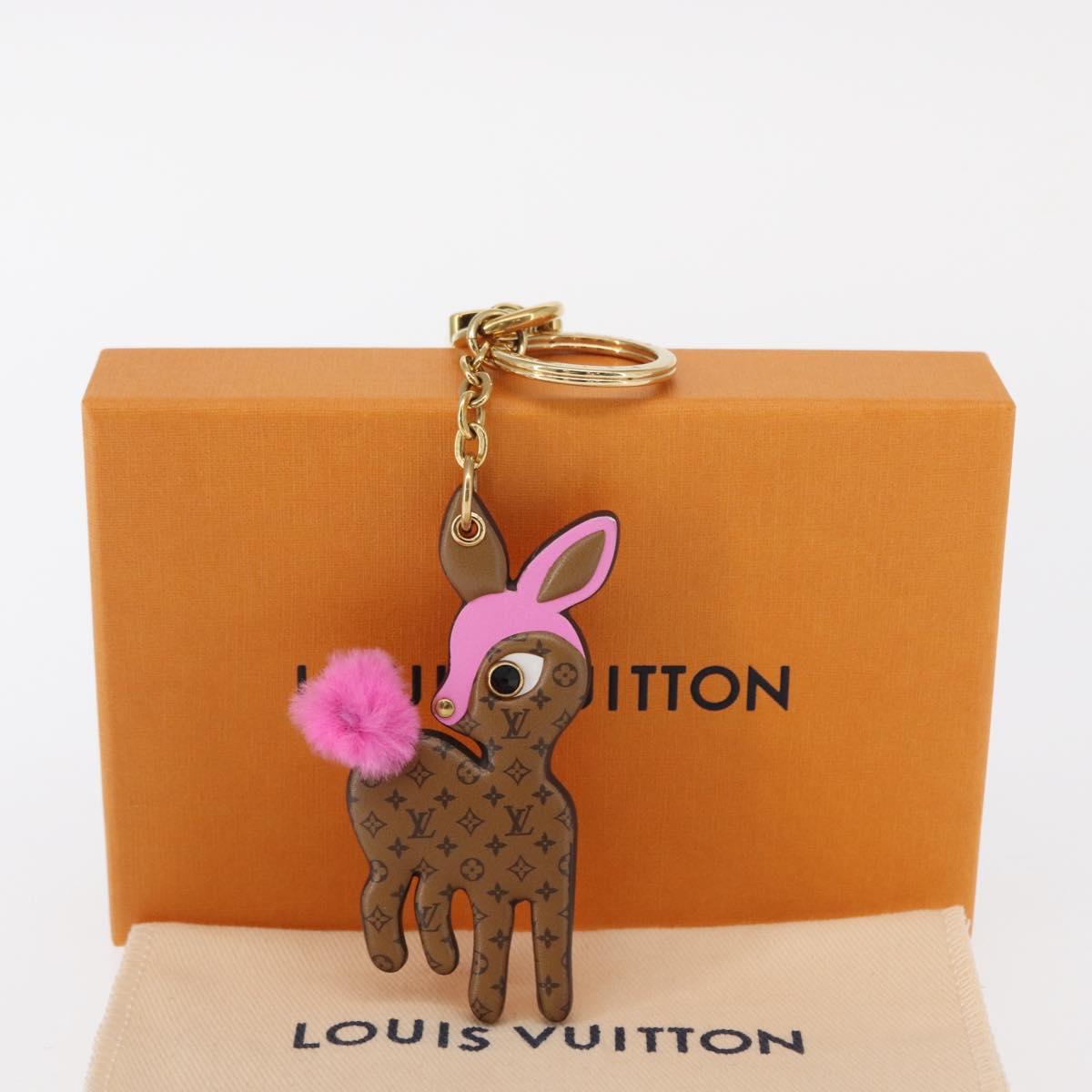 LOUIS VUITTON Monogram Reverse Porte Cles Baby Do Charm M00352 LV Auth 154035SAM