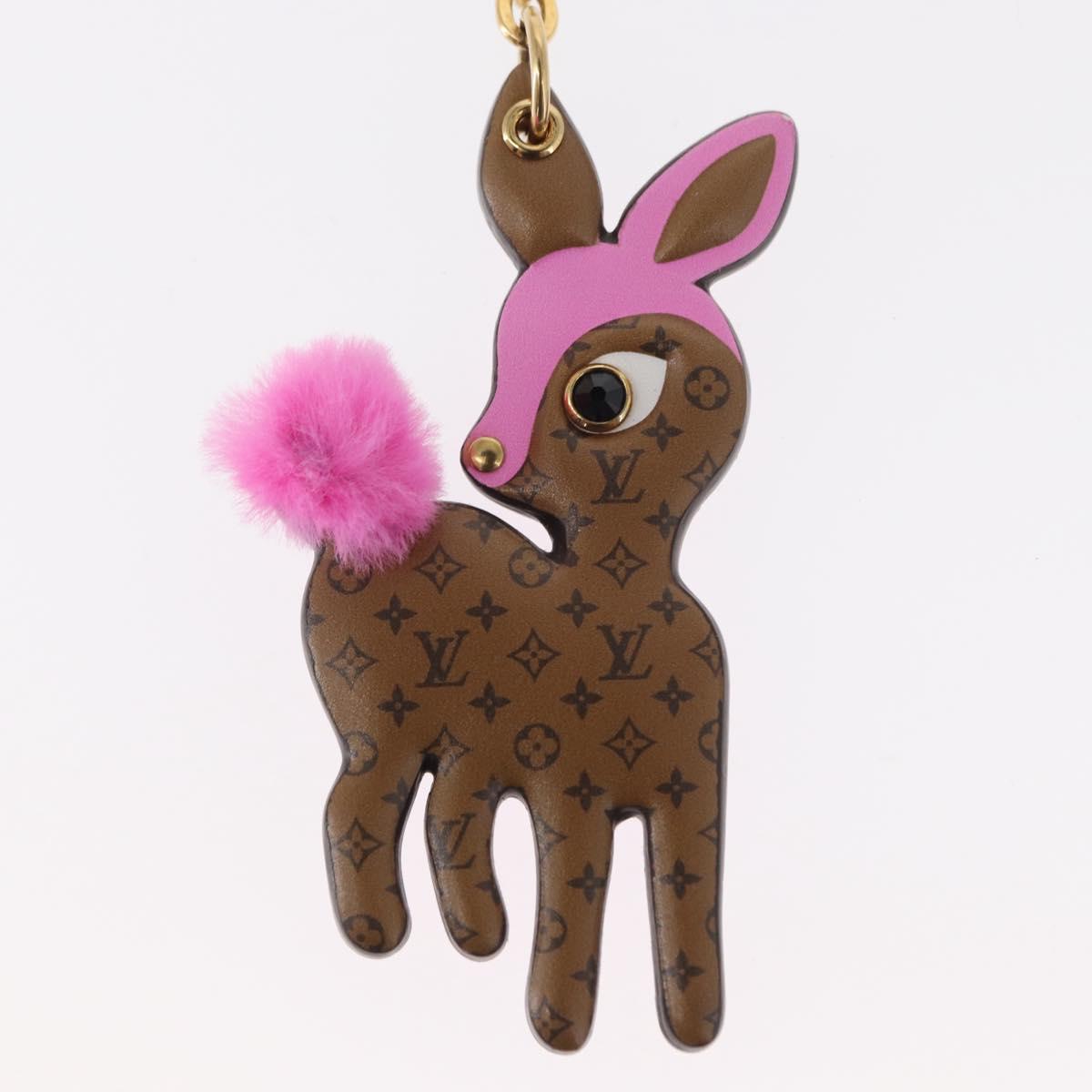 LOUIS VUITTON Monogram Reverse Porte Cles Baby Do Charm M00352 LV Auth 154035SAM