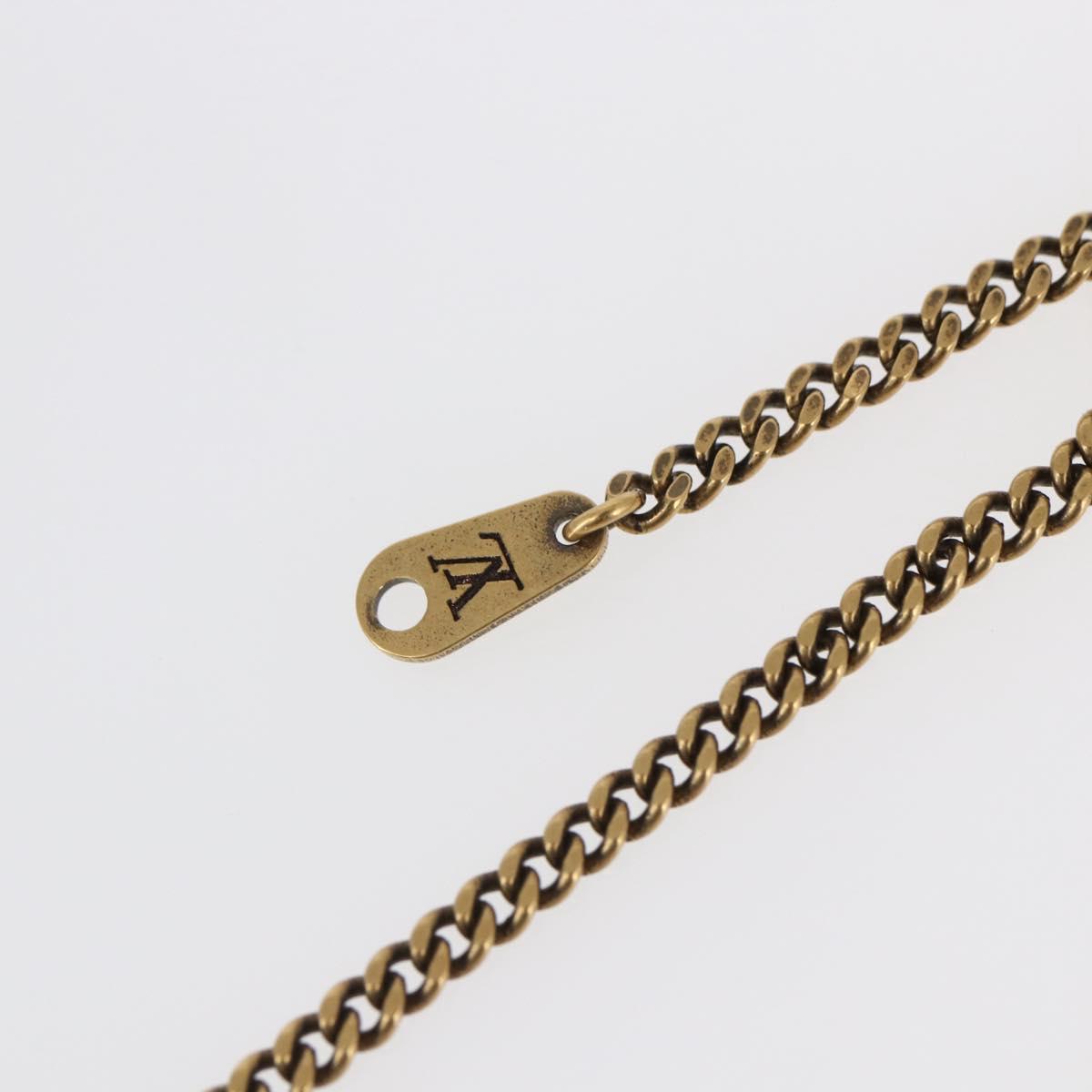 LOUIS VUITTON LV Animals Necklace metal Gold Tone MP2928 LV Auth 154037SAM