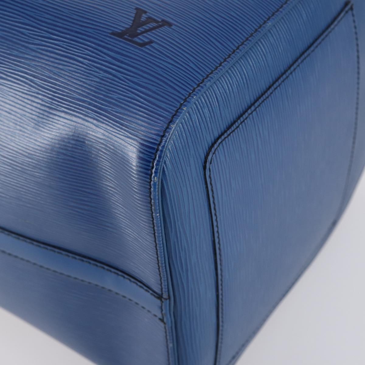 LOUIS VUITTON Epi Keepall 50 Boston Bag Blue M42965 LV Auth 154039V