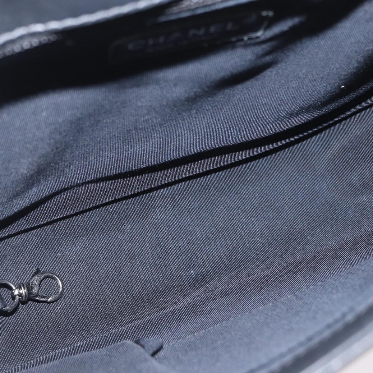 CHANEL Chain Boy Chanel Shoulder Bag Lamb Skin Black CC Auth 154052SAM