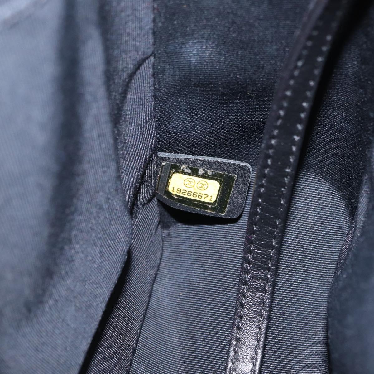 CHANEL Chain Boy Chanel Shoulder Bag Lamb Skin Black CC Auth 154052SAM