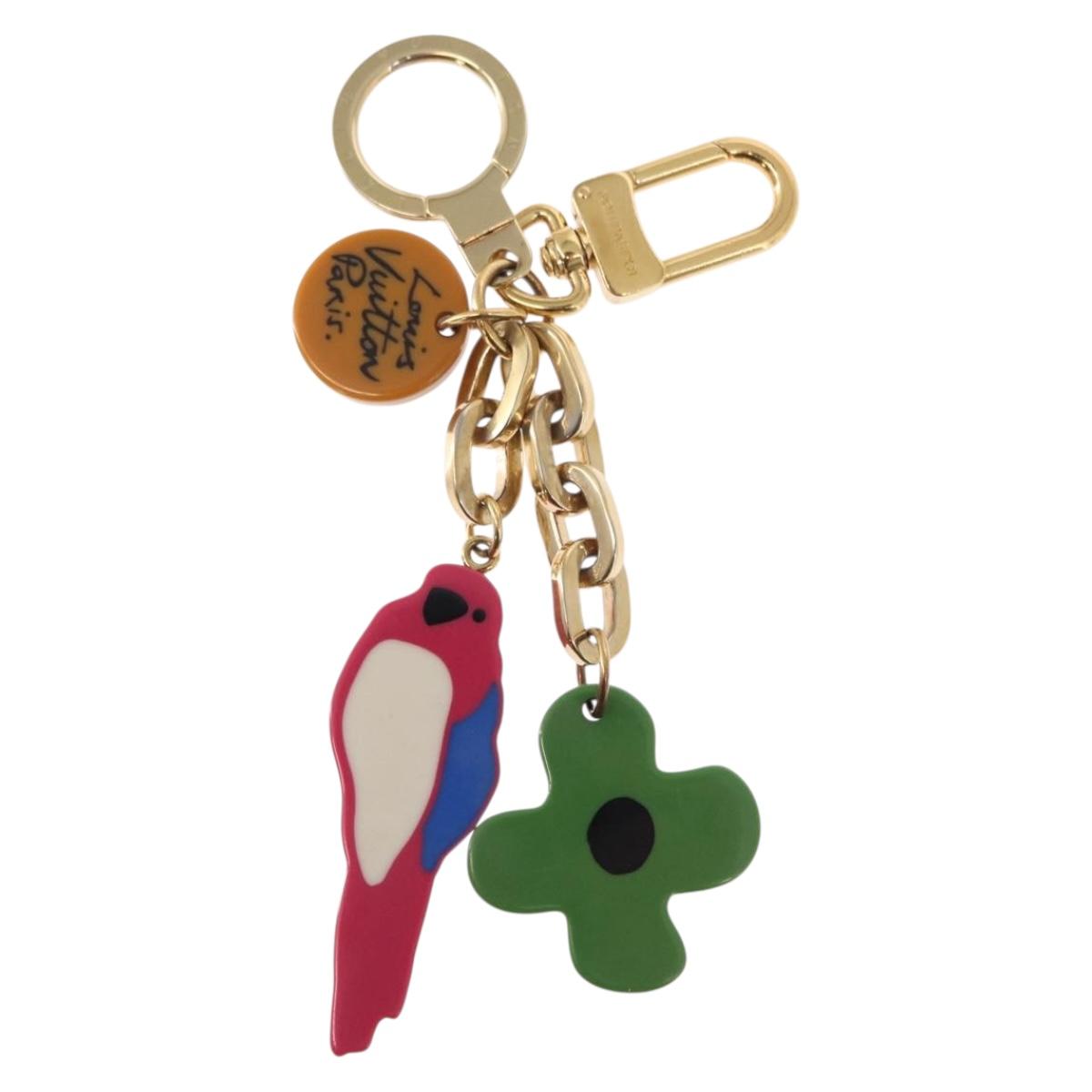 LOUIS VUITTON Porte Cles Jungle Key Holder plastic Pink M66266 LV Auth 154064V