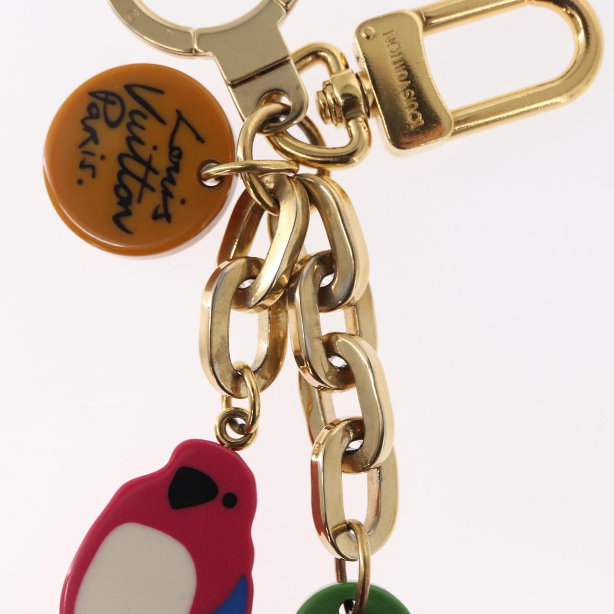 LOUIS VUITTON Porte Cles Jungle Key Holder plastic Pink M66266 LV Auth 154064V