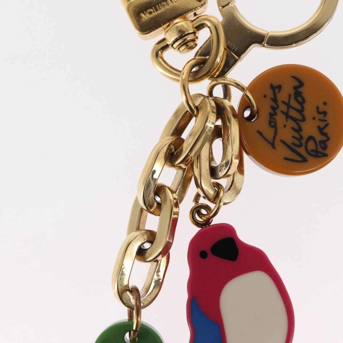 LOUIS VUITTON Porte Cles Jungle Key Holder plastic Pink M66266 LV Auth 154064V