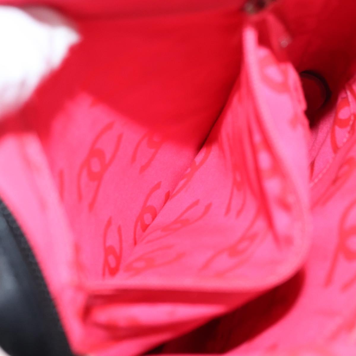 CHANEL Matelasse Cambon Line Shoulder Bag Calf Skin Black Silver CC Auth 154065