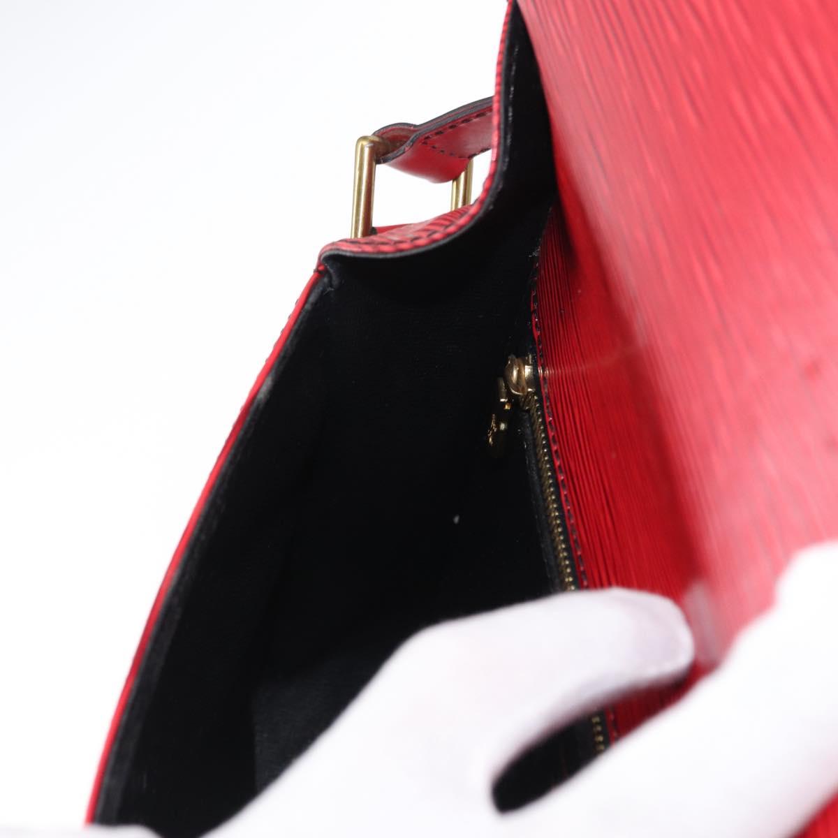 LOUIS VUITTON Epi Saint Cloud GM Shoulder Bag Red M52197 LV Auth 154066