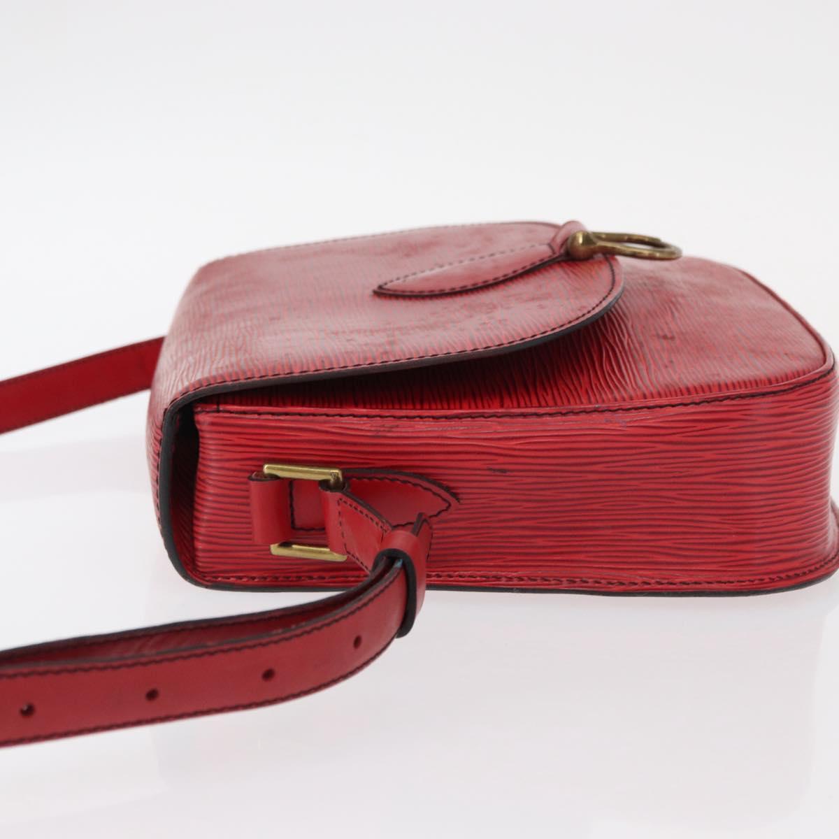 LOUIS VUITTON Epi Saint Cloud GM Shoulder Bag Red M52197 LV Auth 154066