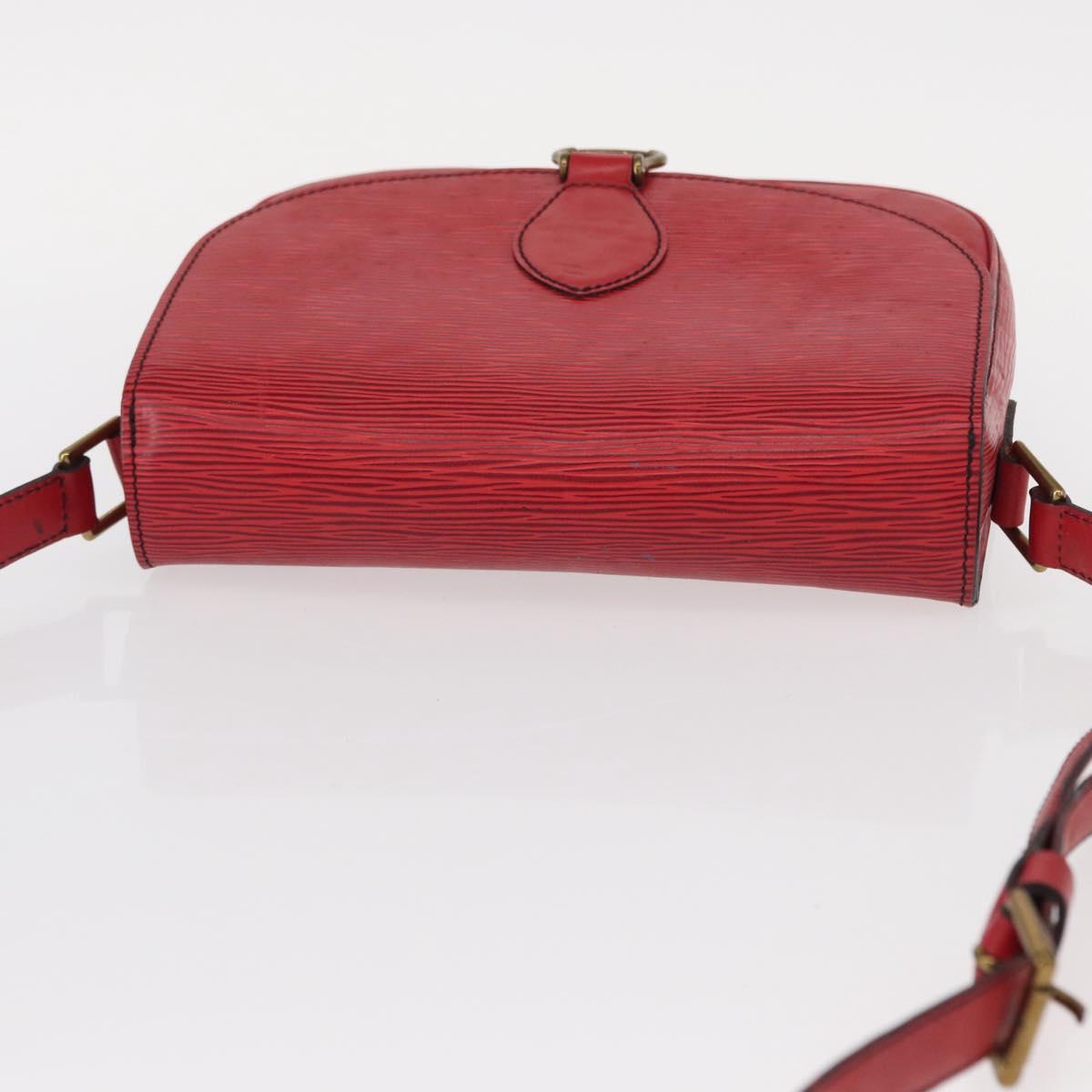 LOUIS VUITTON Epi Saint Cloud GM Shoulder Bag Red M52197 LV Auth 154066