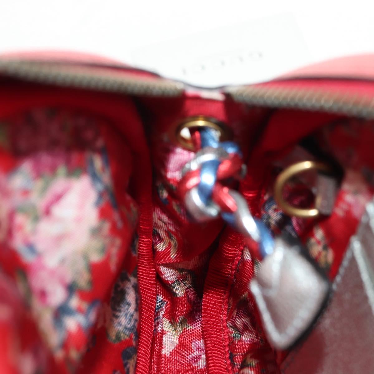 GUCCI Zumi Shoulder Bag Leather Outlet Blue Auth 154069V