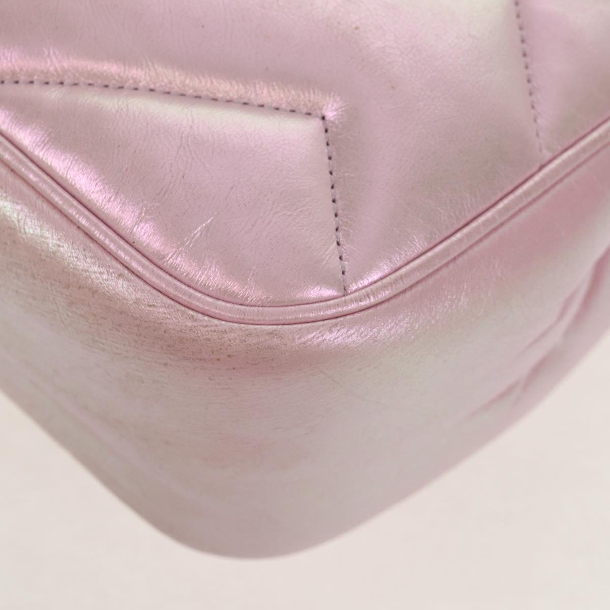 GUCCI GG Marmont Chain Shoulder Bag Leather Pink Gold 739682 Auth 154073V