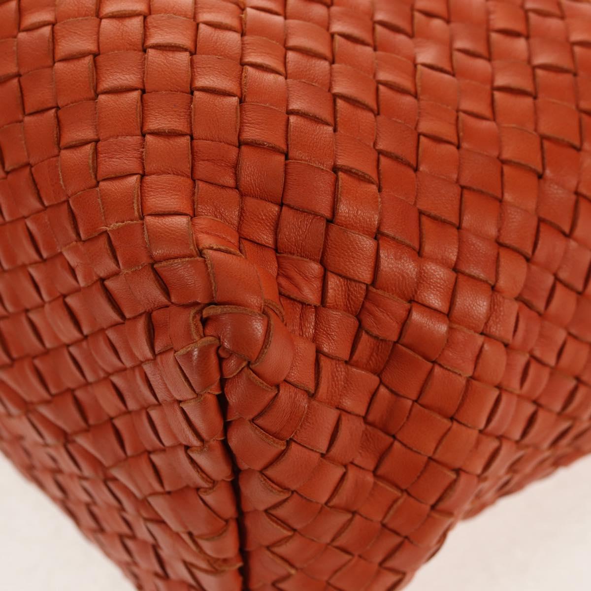 BOTTEGA VENETA INTRECCIATO Hand Bag Leather Brown 141498 Auth 154074V