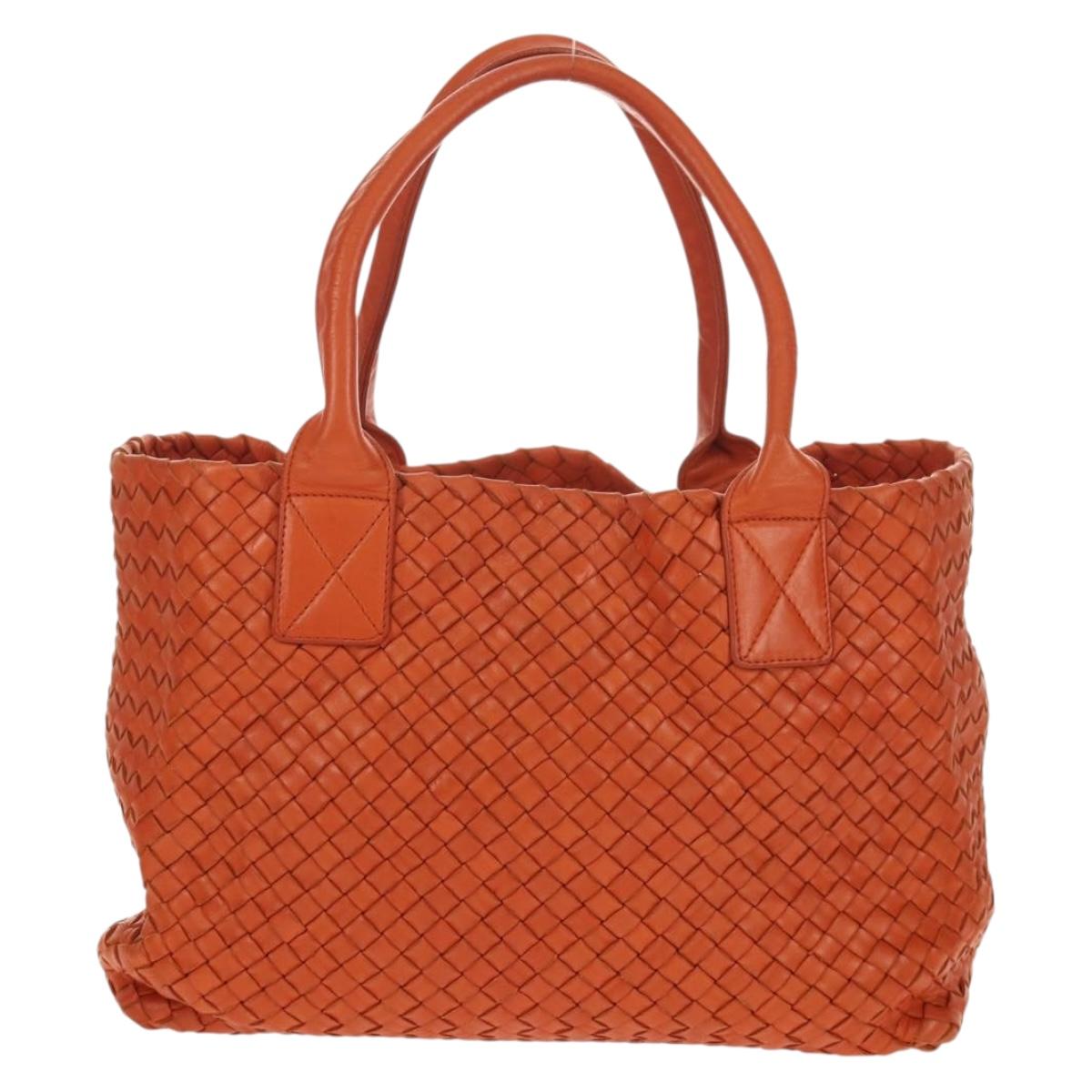 BOTTEGA VENETA INTRECCIATO Hand Bag Leather Brown 141498 Auth 154074V