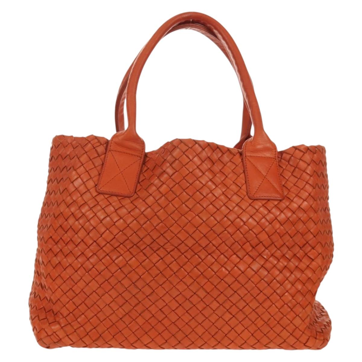 BOTTEGA VENETA INTRECCIATO Hand Bag Leather Brown 141498 Auth 154074V