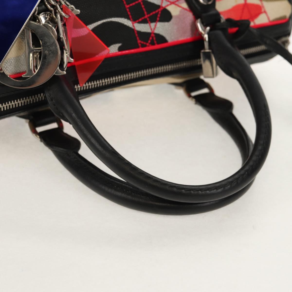 Christian Dior Anselmurail Boston Bag Canvas Multicolor Auth 154080V