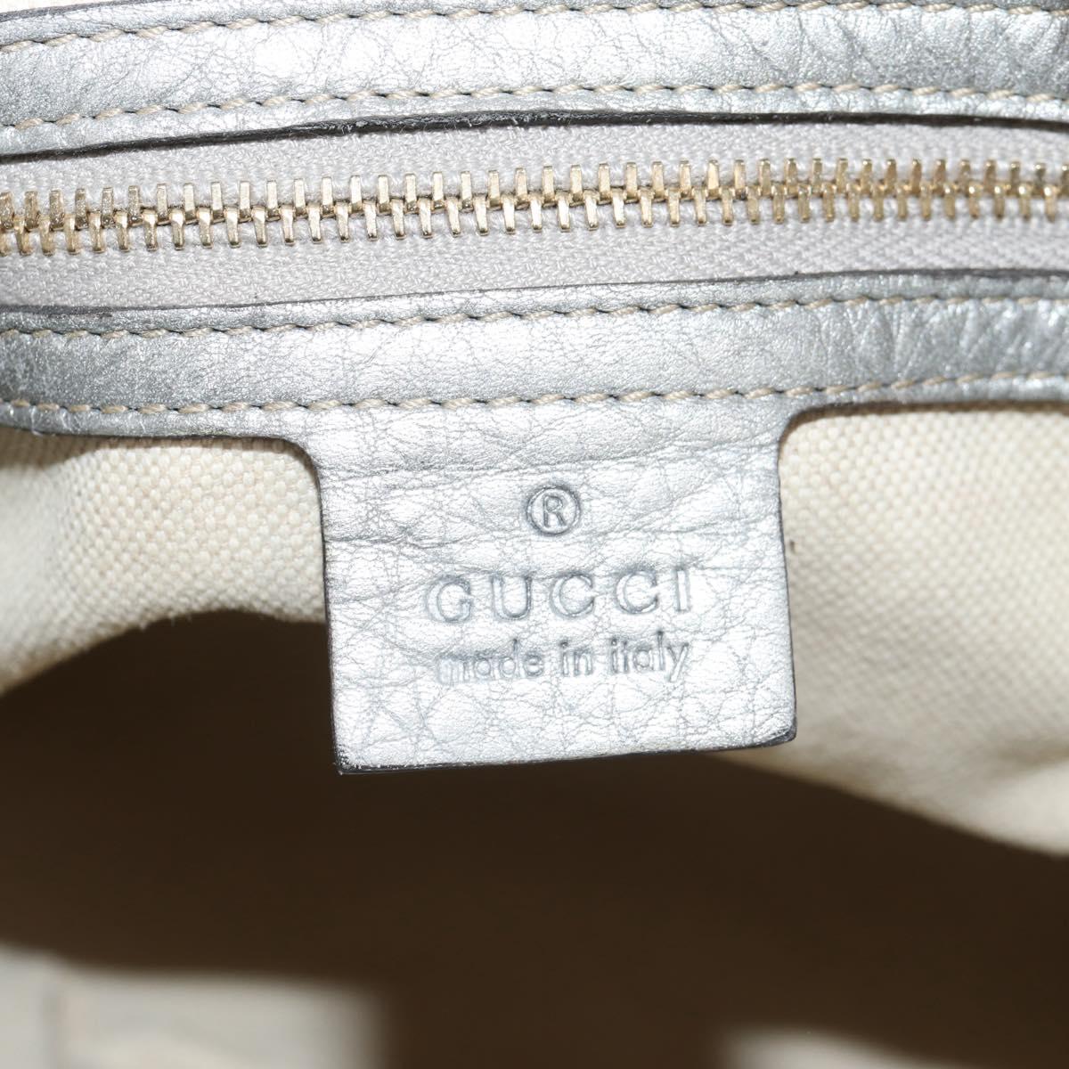 GUCCI GG Canvas New Jackie Shoulder Bag 2way Beige Gold 246907 Auth 154082V