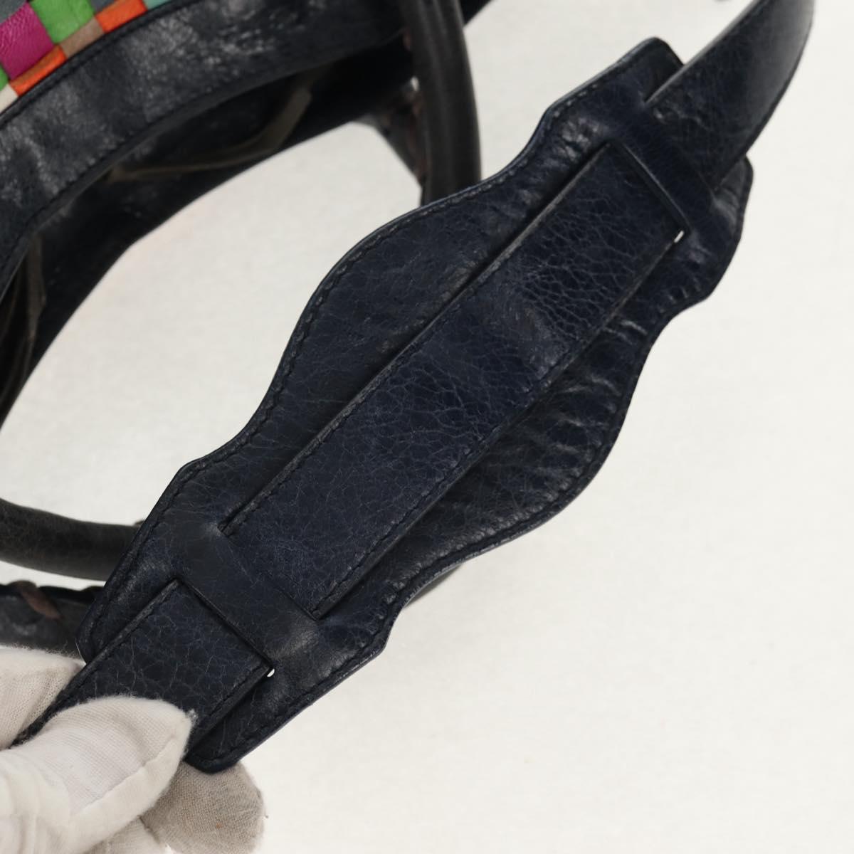 BALENCIAGA The City Hand Bag Leather 2way Multicolor 115748 Auth 154085V