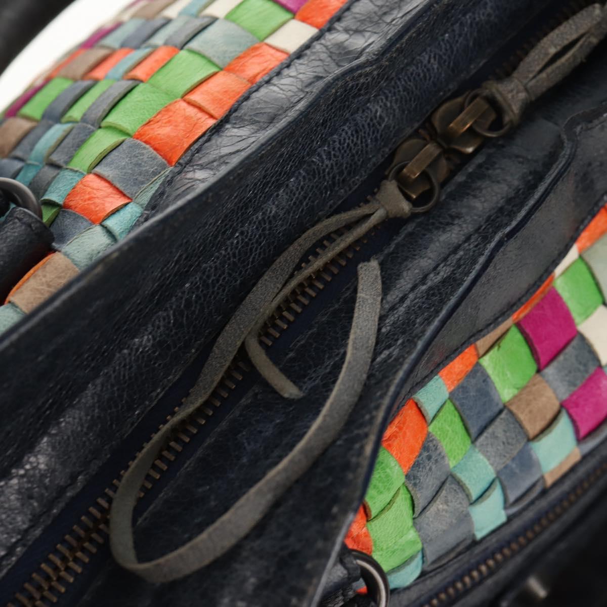 BALENCIAGA The City Hand Bag Leather 2way Multicolor 115748 Auth 154085V