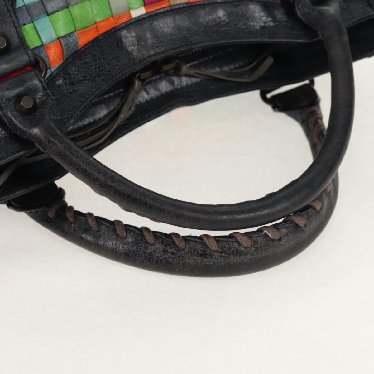 BALENCIAGA The City Hand Bag Leather 2way Multicolor 115748 Auth 154085V