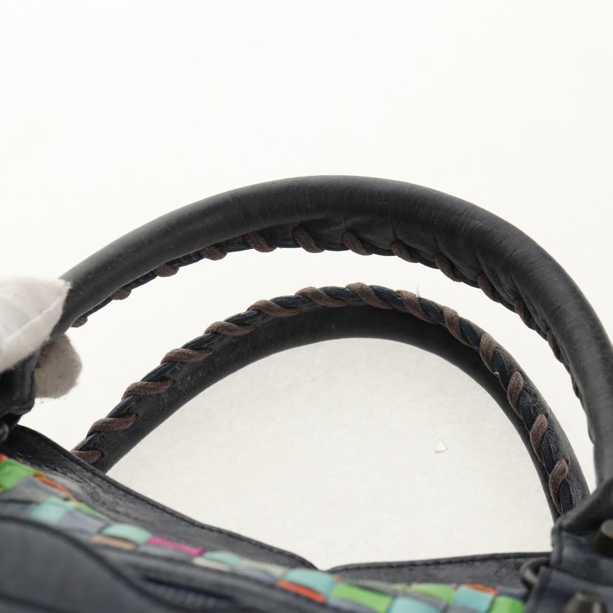 BALENCIAGA The City Hand Bag Leather 2way Multicolor 115748 Auth 154085V