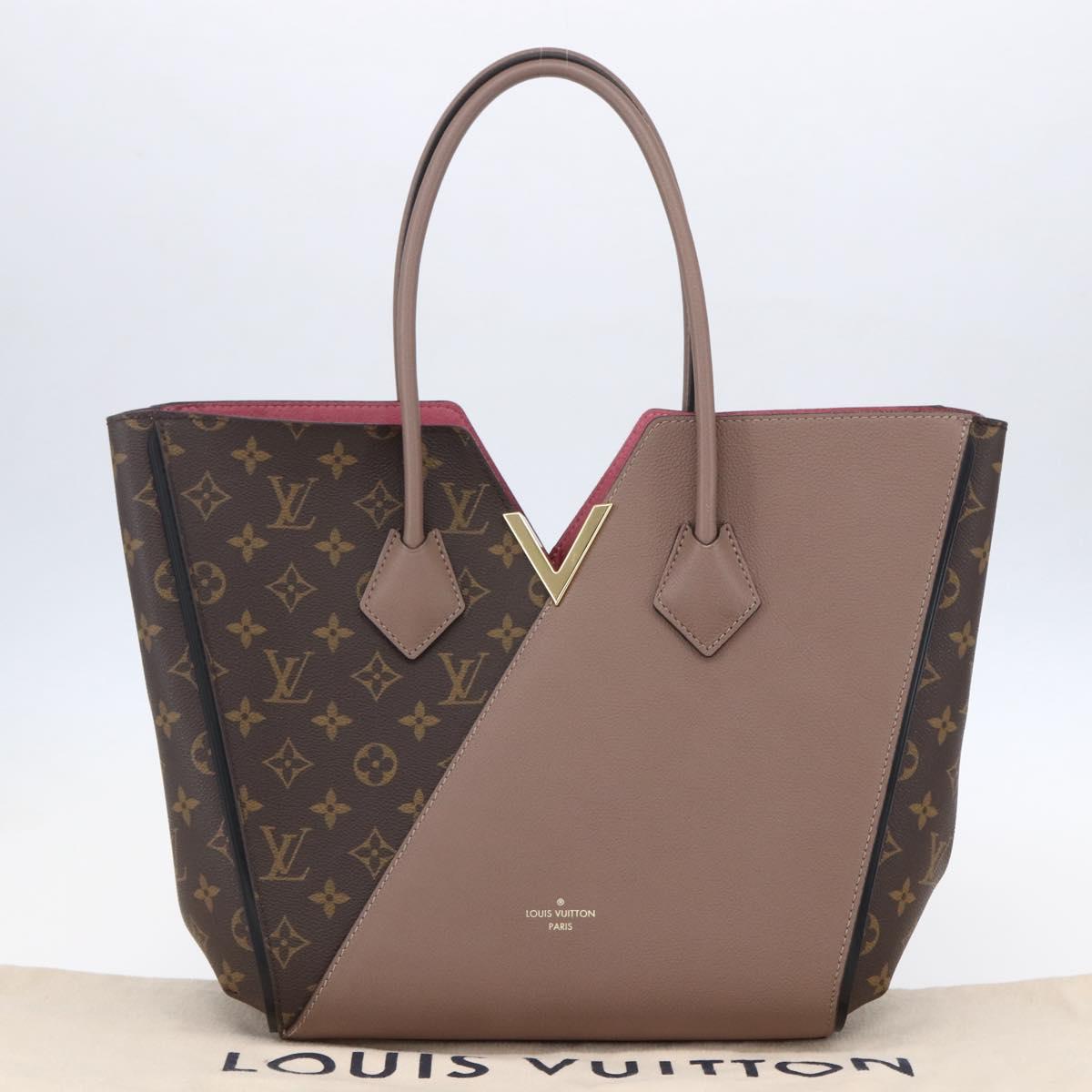 LOUIS VUITTON Monogram Kimono MM Tote Bag Beige M41594 LV Auth 154088SM