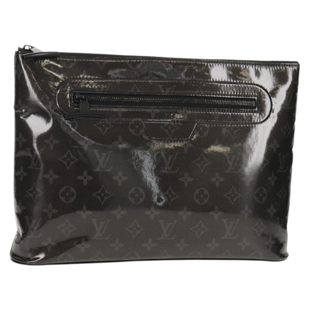 LOUIS VUITTON Eclipse Glaze Pochette Cosmos Clutch Bag M63373 LV Auth 154089V
